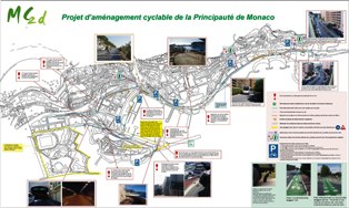 Plan aménagement cyclable Monaco